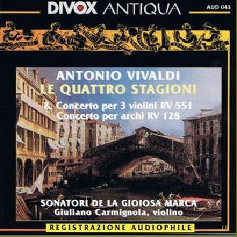 Antonio Vivaldi | Le Quattro Stagioni. CD Divox Antiqua
